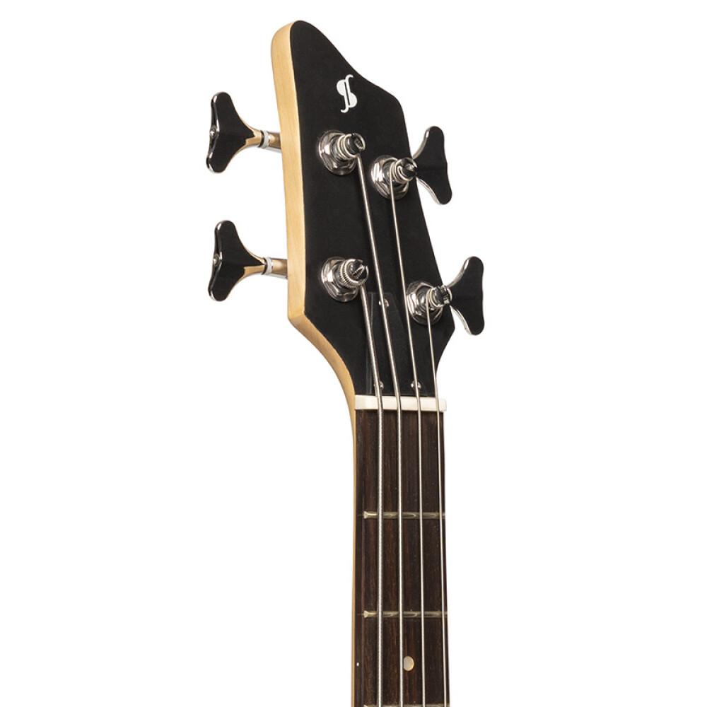 Stagg Fusion SBF-40 3/4 Size Solid Ash Body 4-String Electric Bass Black