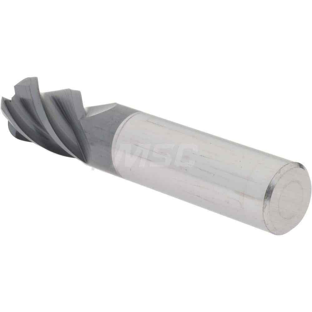 Accupro 3/8" Diam 4 Flute Single End Solid Carbide 1/8" Corner Radius End Mil...