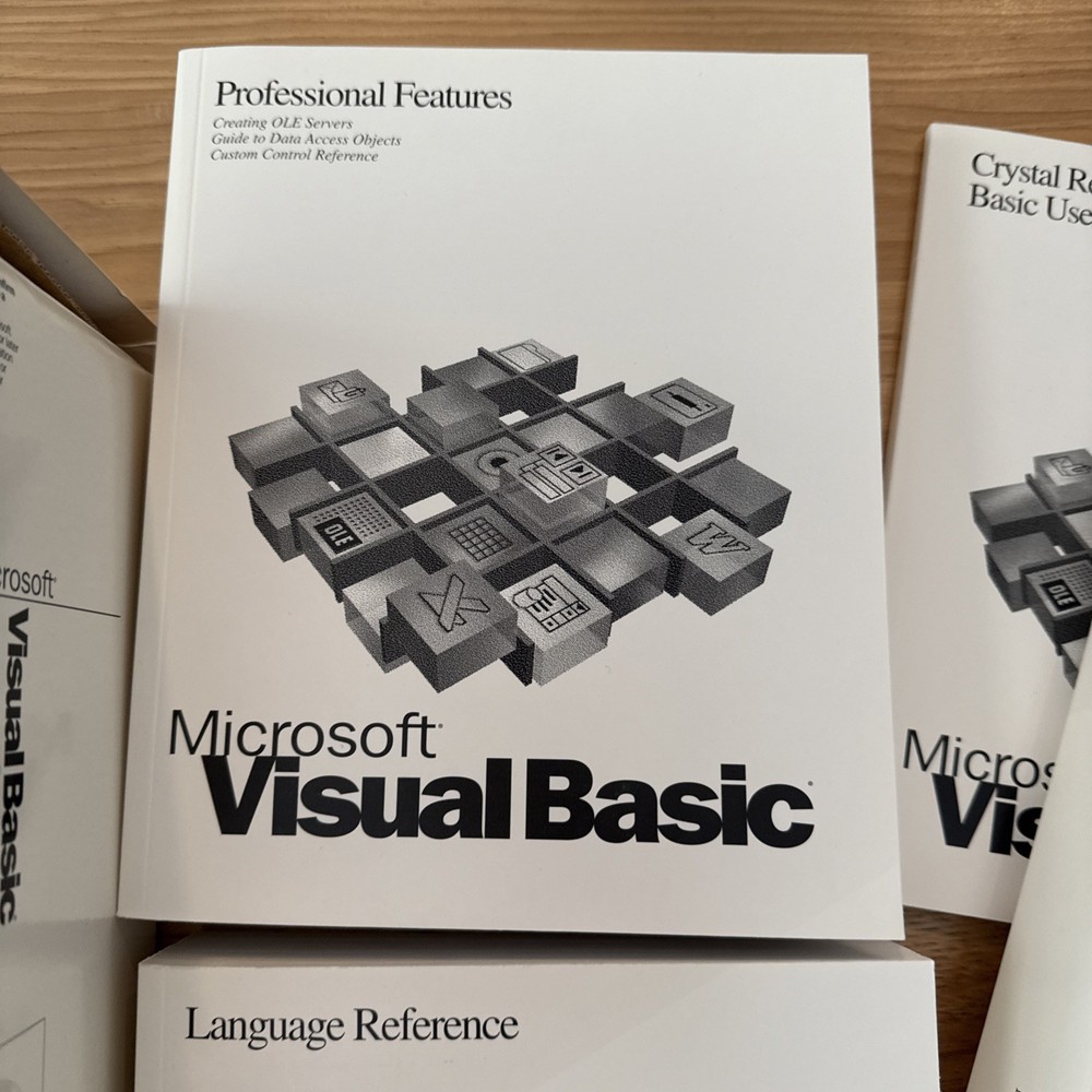 Microsoft Visual Basic Professional Edition Version 4.0 Windows 95 NT Books Only