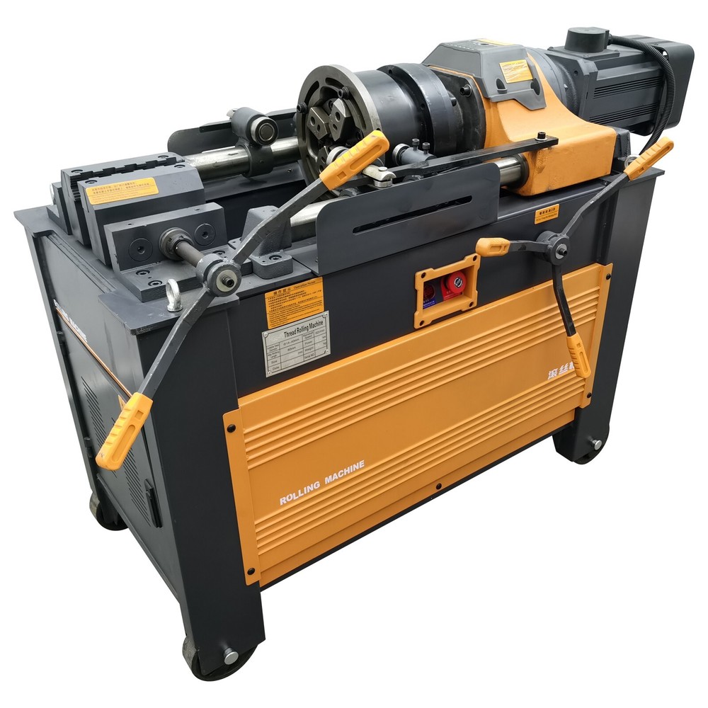220V 3KW 0.6"-1.6"Thread Roller Rebar Thread Stripping Rib Rolling Machine