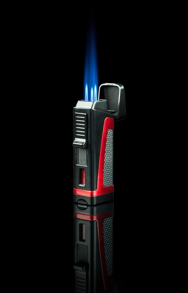 Jetline Hurricane Triple Flame Lighter (Red)