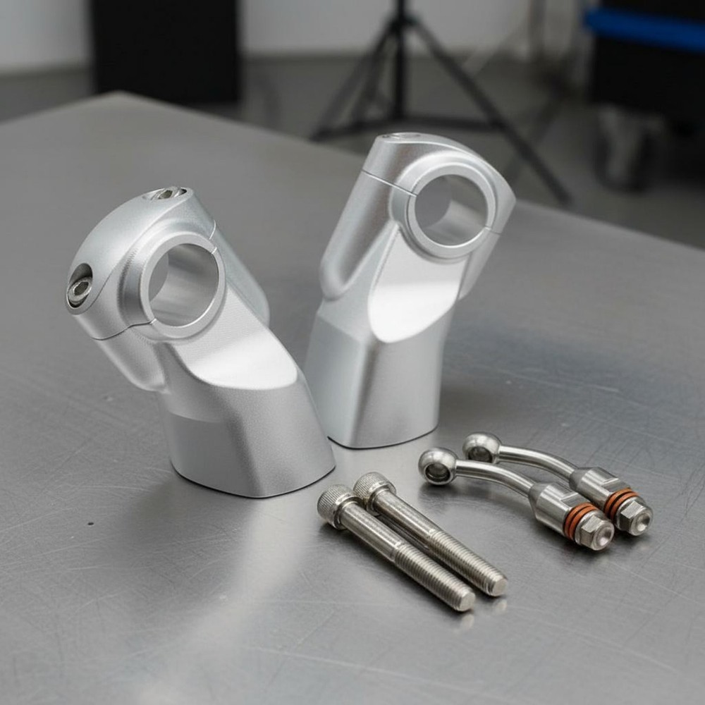 22mm Handlebar Riser Long-Lasting Handlebar Clamp Riser CNC Machined