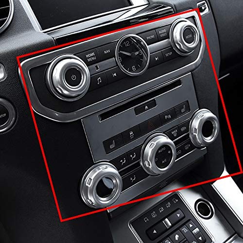 Anti Scratch Silver Chromed Dustproof Volume and Air Conditioning Knobs Trim