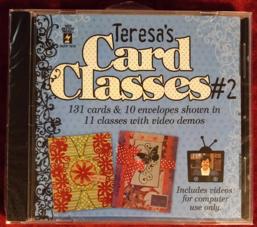 Teresa's Card Classes #2 - 131 Cards in 11 Classes (2010, Computer DVD) Sealed