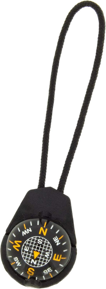 Sun Company Ziprcomp - Micro Ball Compass with Lanyard | Zipper Pull Compass for