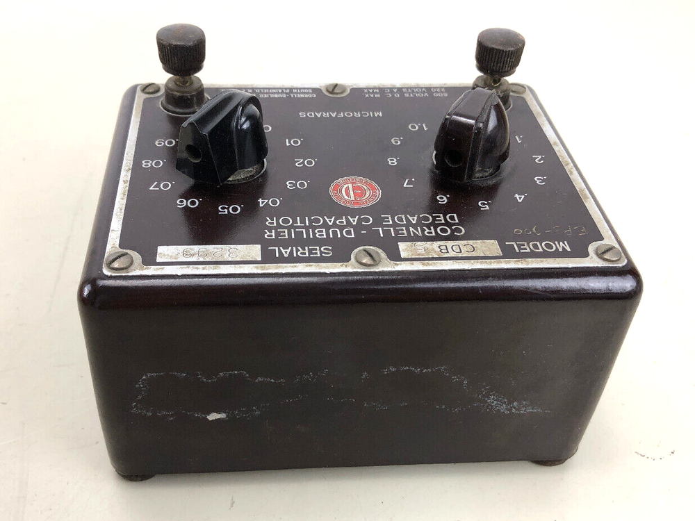 Cornell-Dubilier Decade Capacitor, Model CDB