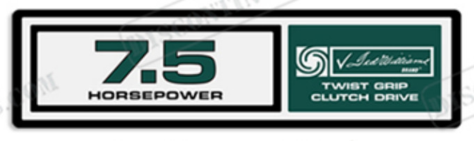 Fits Ted Williams Outboard Motor Engine Decal Kit 7.5hp