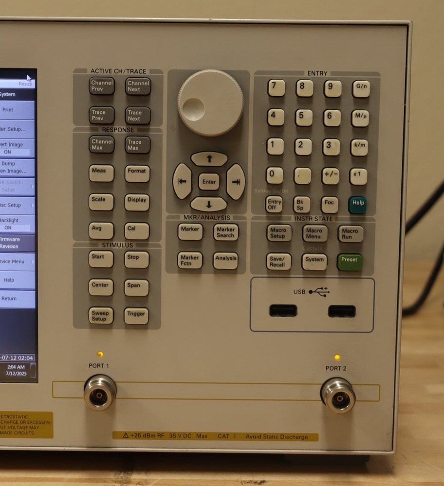 Agilent Keysight E5063A-2H5 Vector Network Analyzer 100kHz-18GHz Guaranteed GOOD