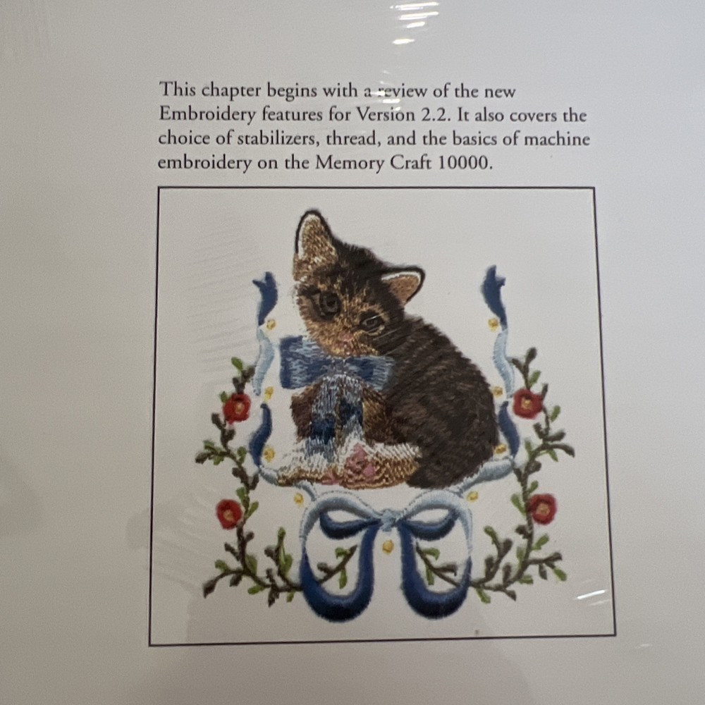 Janome Memory Craft Volume 2 Embroidery Workbook Chapter 9