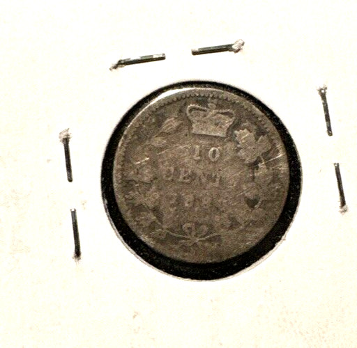 Canada 1880 H ten cents KM 3