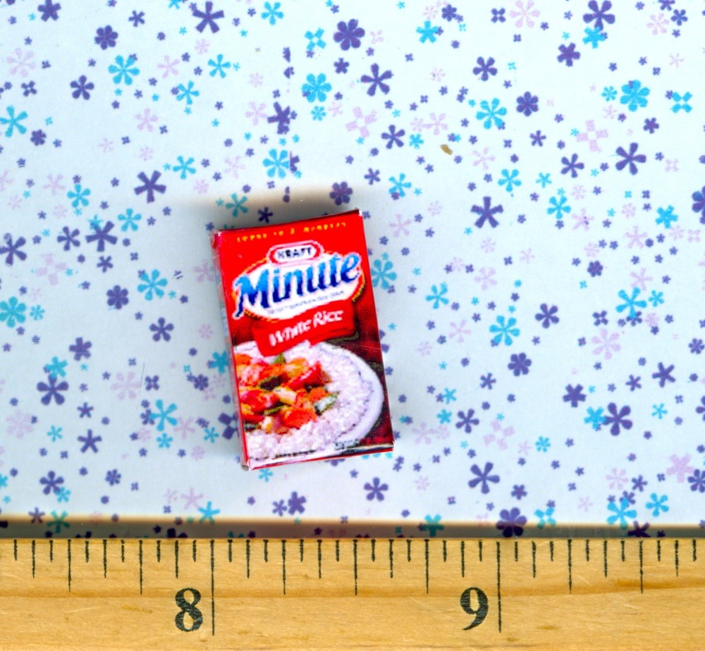 Dollhouse Miniatures Size INSTANT RICE BOX