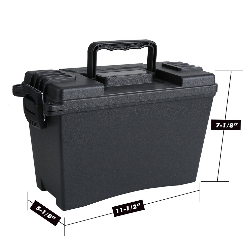Plastic Field/Ammo Storage Boxes, Black, 84-404