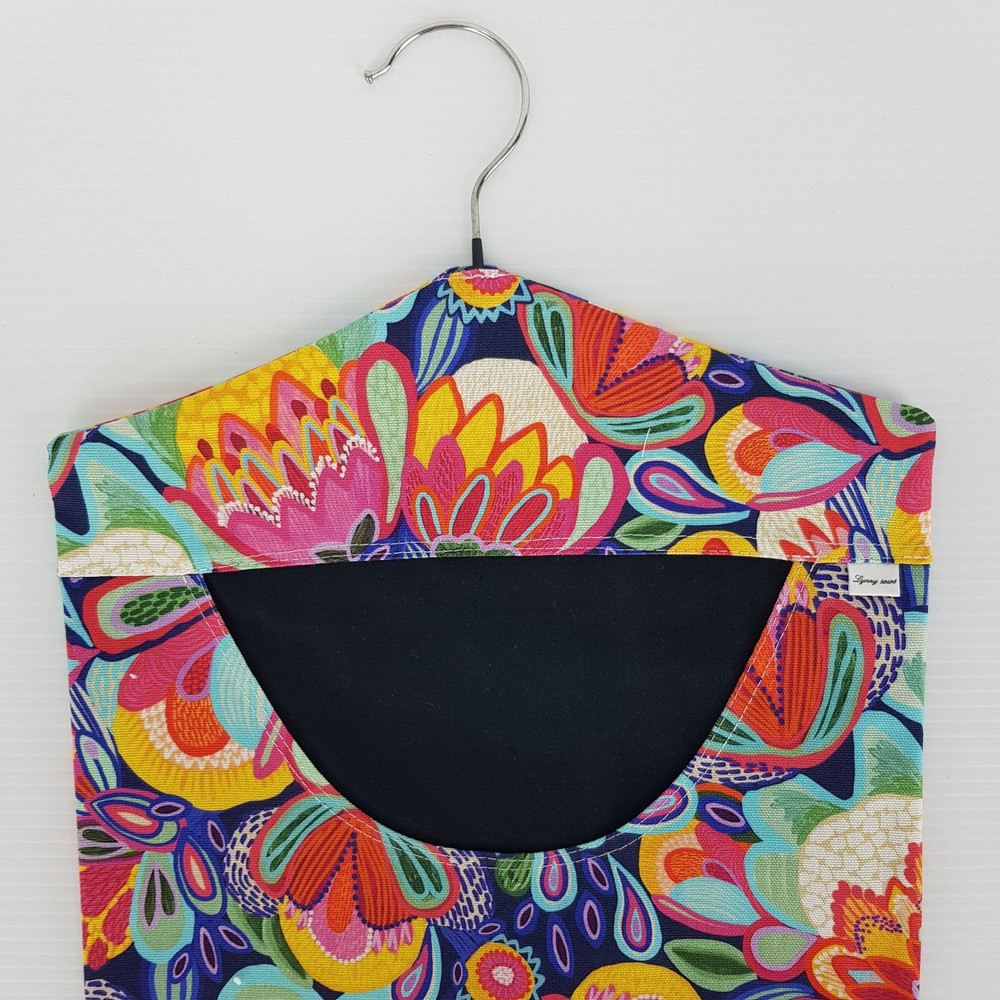 Peg Bag Handmade Bright Floral Multi-Colour Lined Laundry Clothes Peg Holder