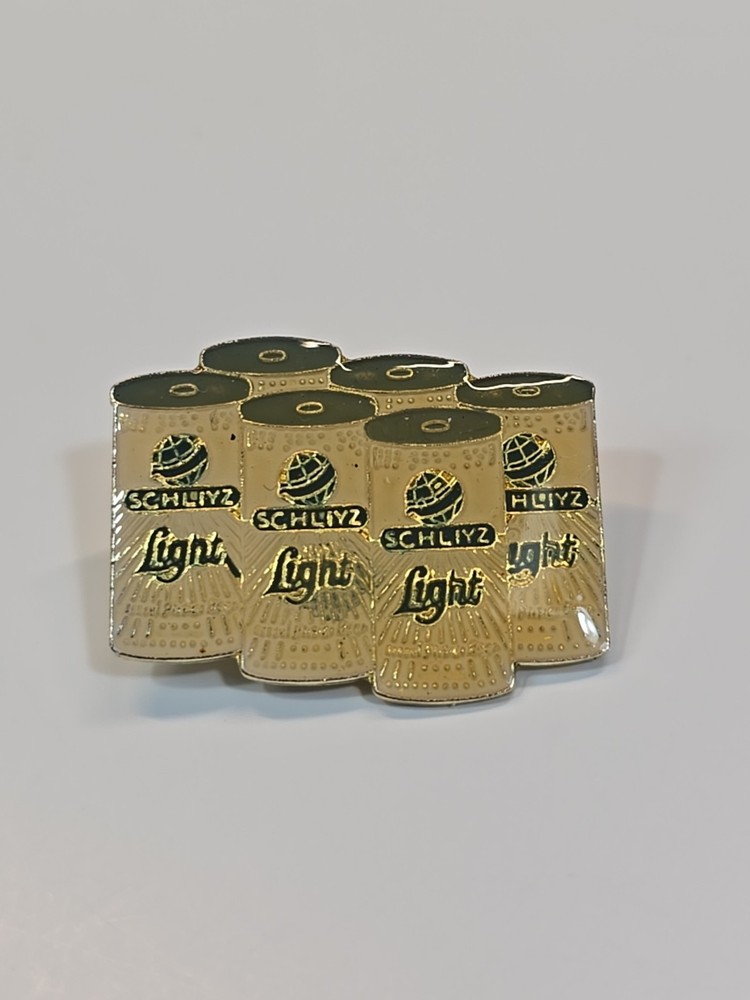 Schliyz Light Beer 6 Pack Lapel Pin Vintage