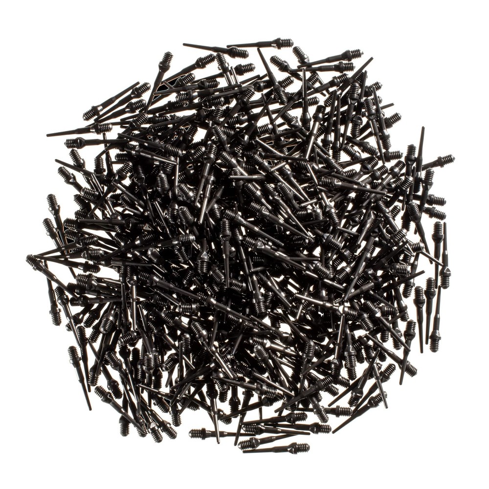Soft Tip Dart Points Tufflex Ii 2Ba Thread, 500 Pack, Black
