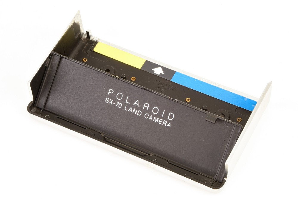Polaroid SX-70 Camera Replacement Part - Silver - Front Bottom Cover V24