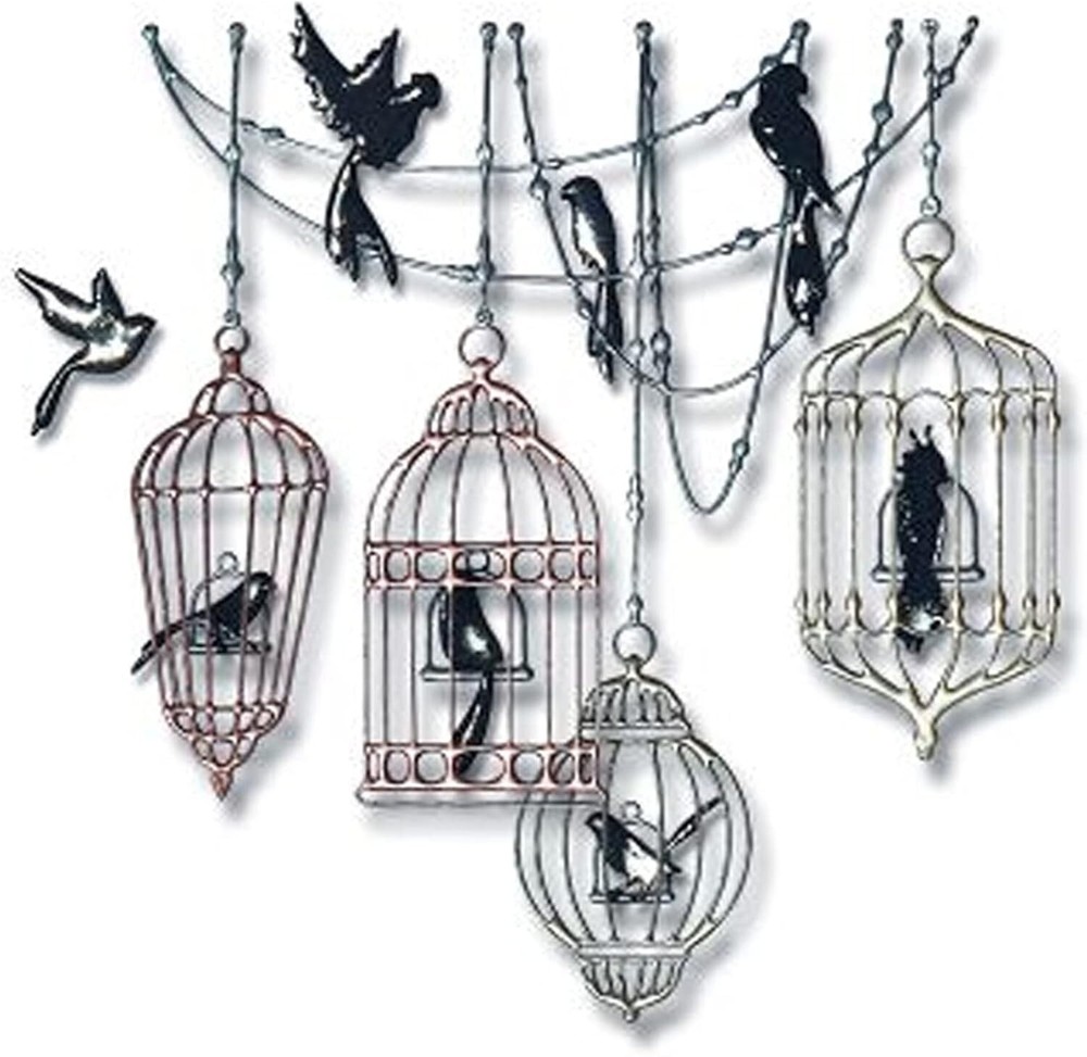 Sizzix Thinlits Bird Cages Metal Cutting Dies by Pete Hughes 665036 NEW