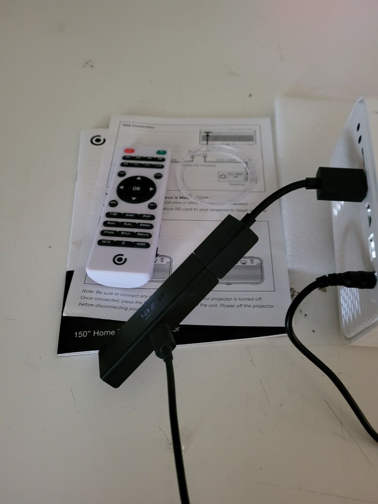 Core Innovations - 150LCD Home Theater Projector - White