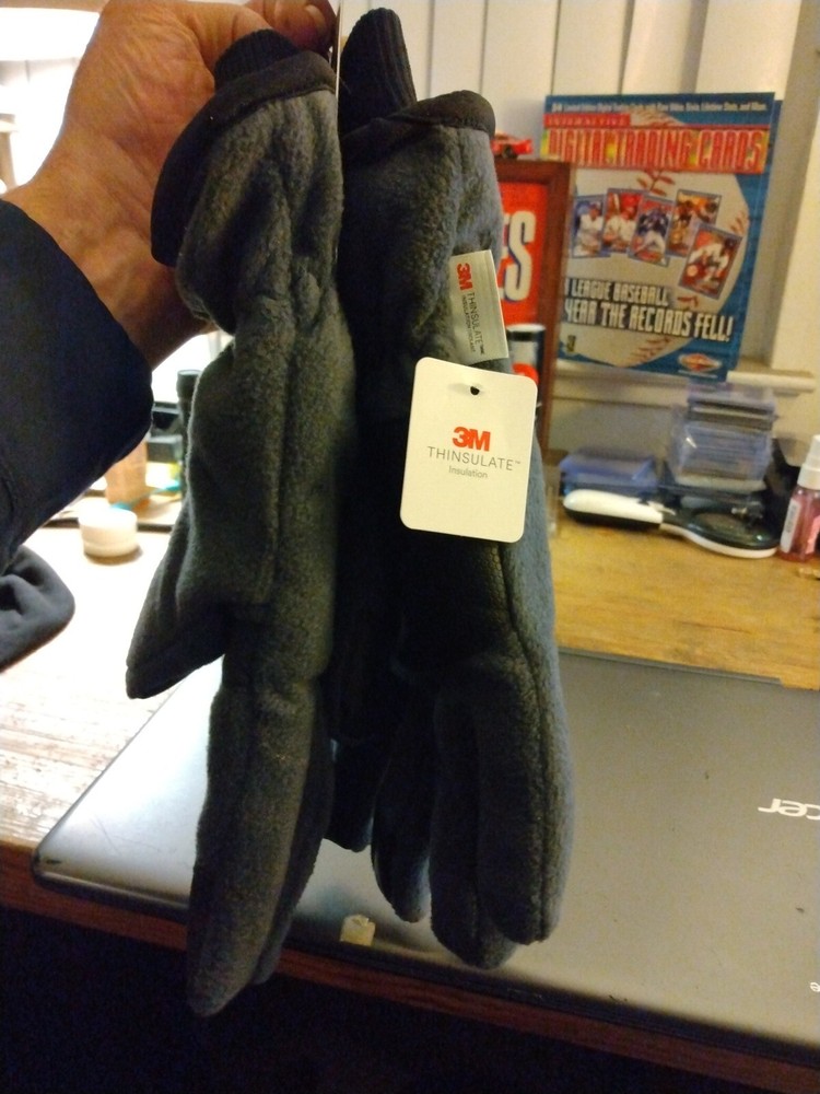Tek Gear Men's Microfleece Compatible Gloves - Grey - Size L/XL