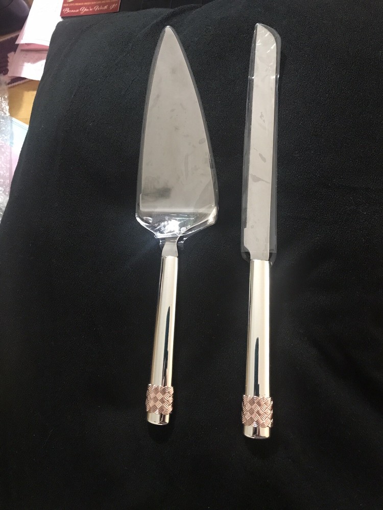 LENOX AEGEAN ROSE Cake Knife And Server NEW (open Box)