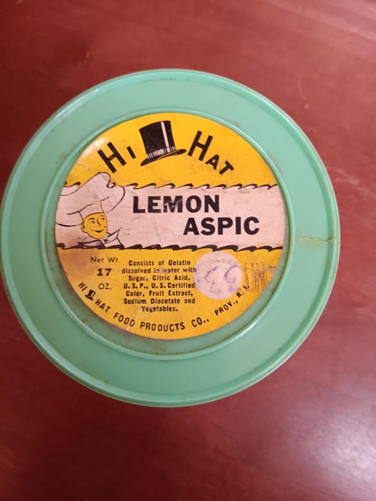 HI HAT LEMON ASPIC CONTAINER EMPTY (1821)