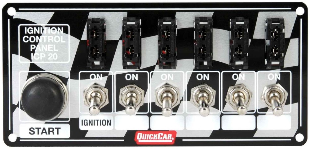 QuickCar Ignition Panel Fused w/Start Button 50-163