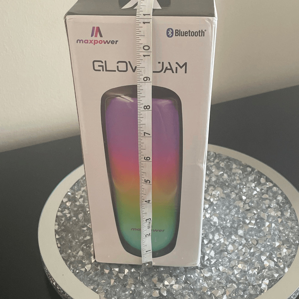 New in box Maxpower Bluetooth Glow Jam Portable Speaker (MPD396)