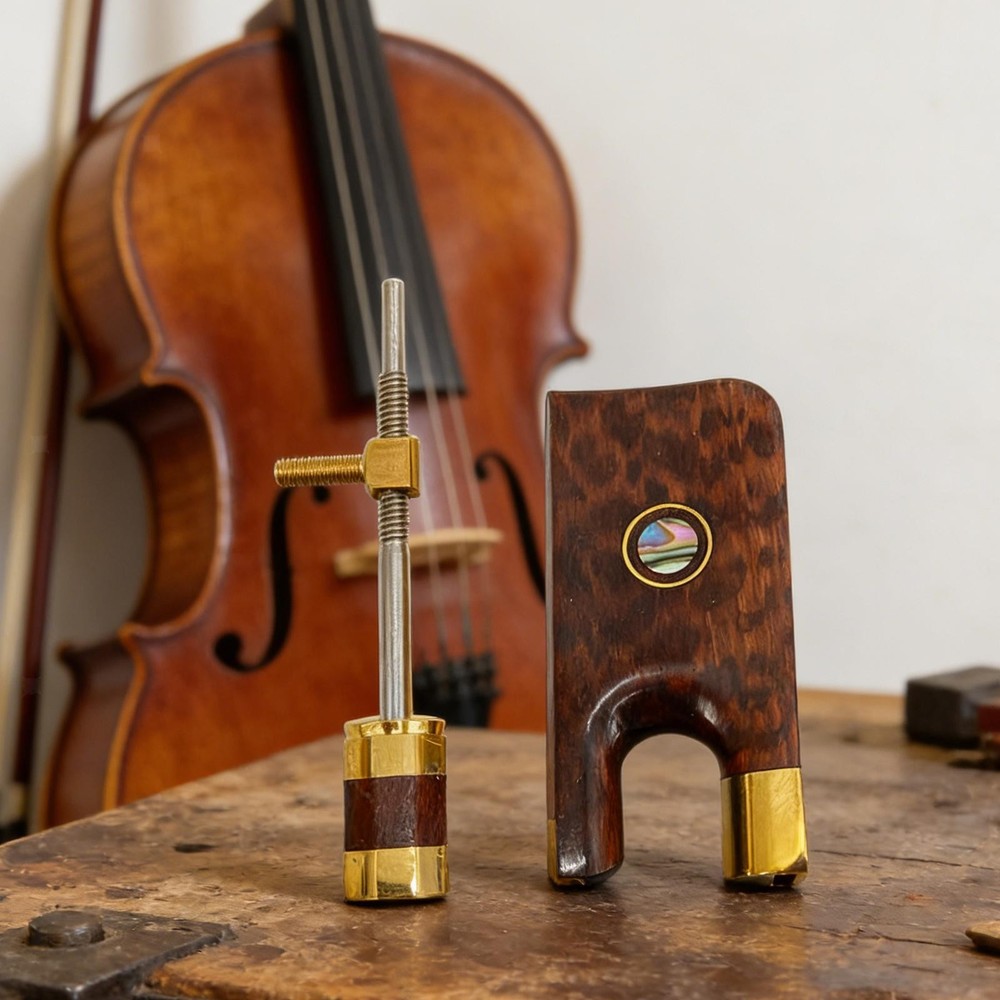 2Pcs Cello Bow Frogs Luthier Tools Easy Installation Decorative Professional