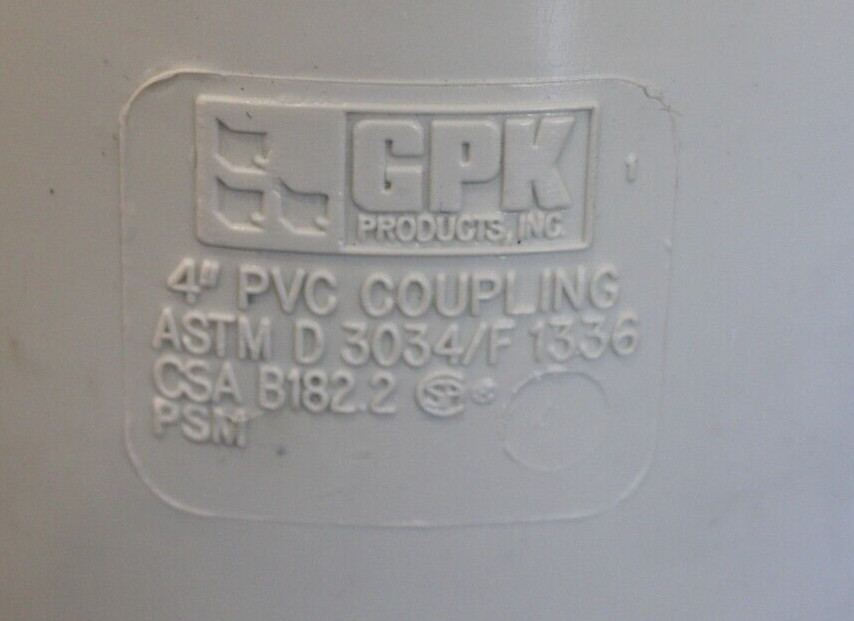 GPK D3034 4" SDR35 G x G Coupling