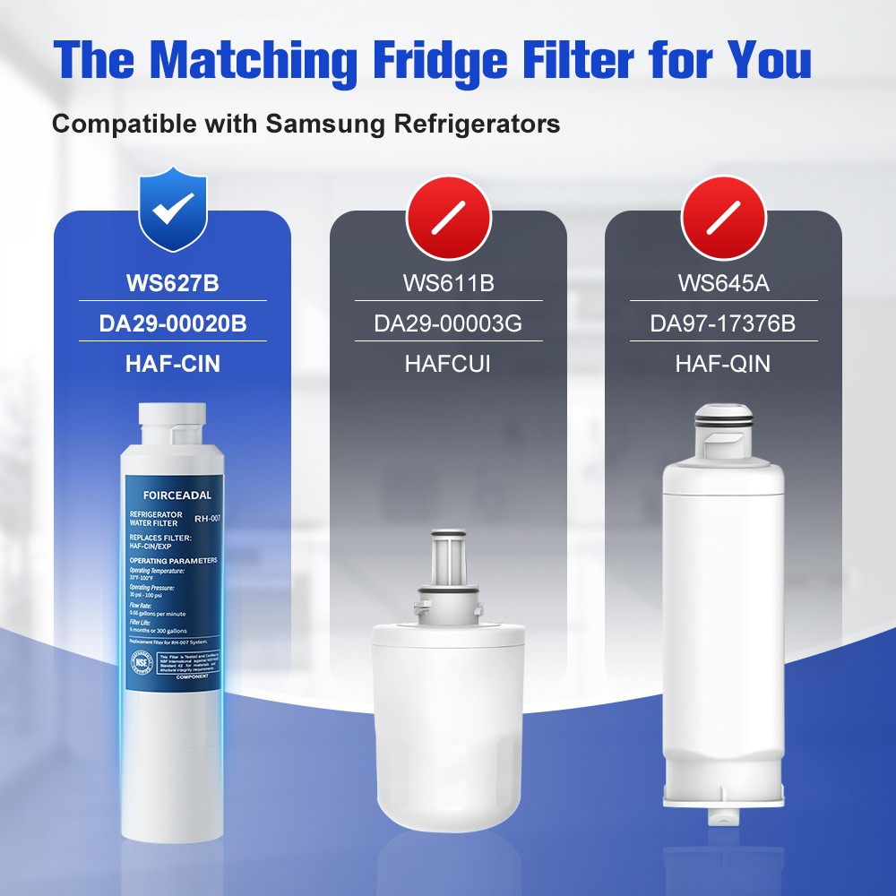 2PC For Samsung DA-97-08006A DA-97-08006A-B DA-97-08006B Ice Water Filter US