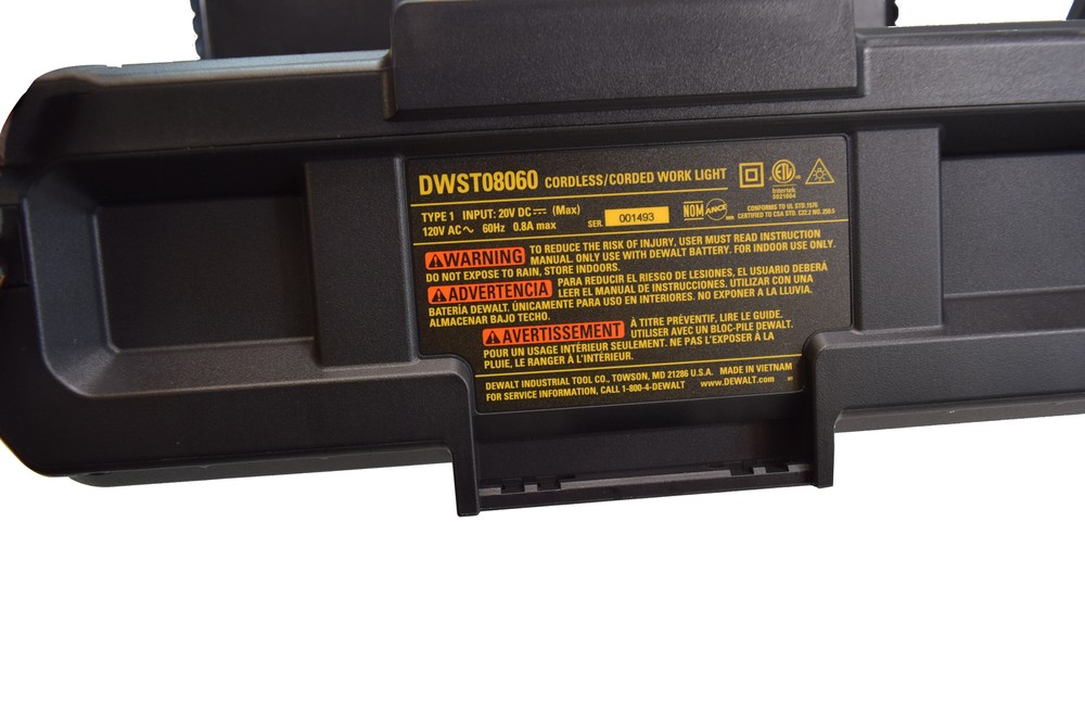 DeWalt DWST08060 Tough System 2.0 Adjustable Work Light with Storage