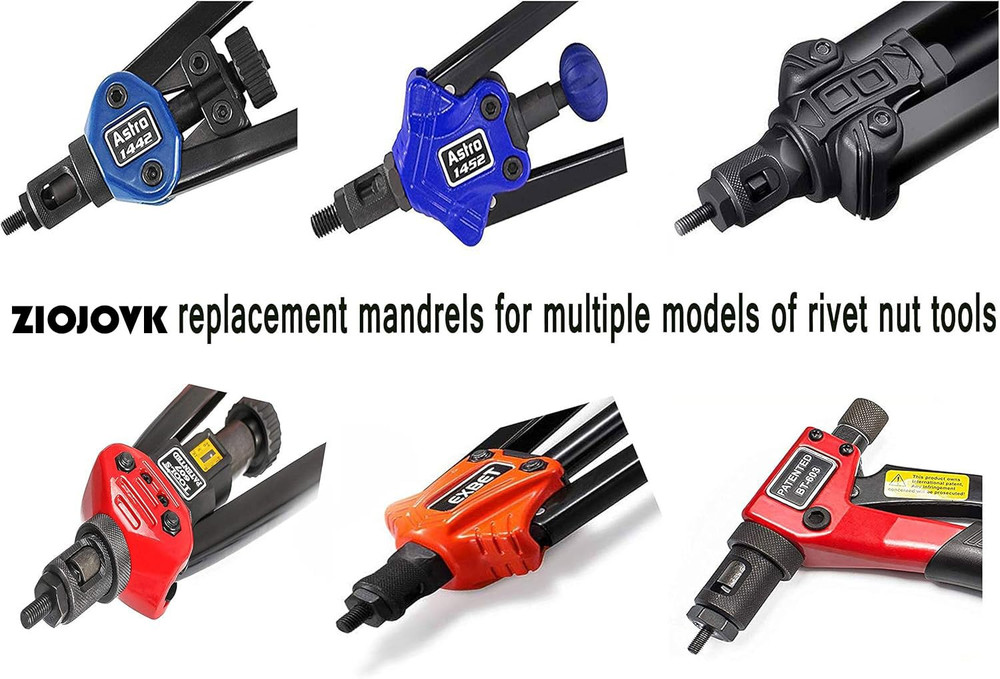 3/8-16 Rivet Nut Tool Tip, Replacement Mandrel