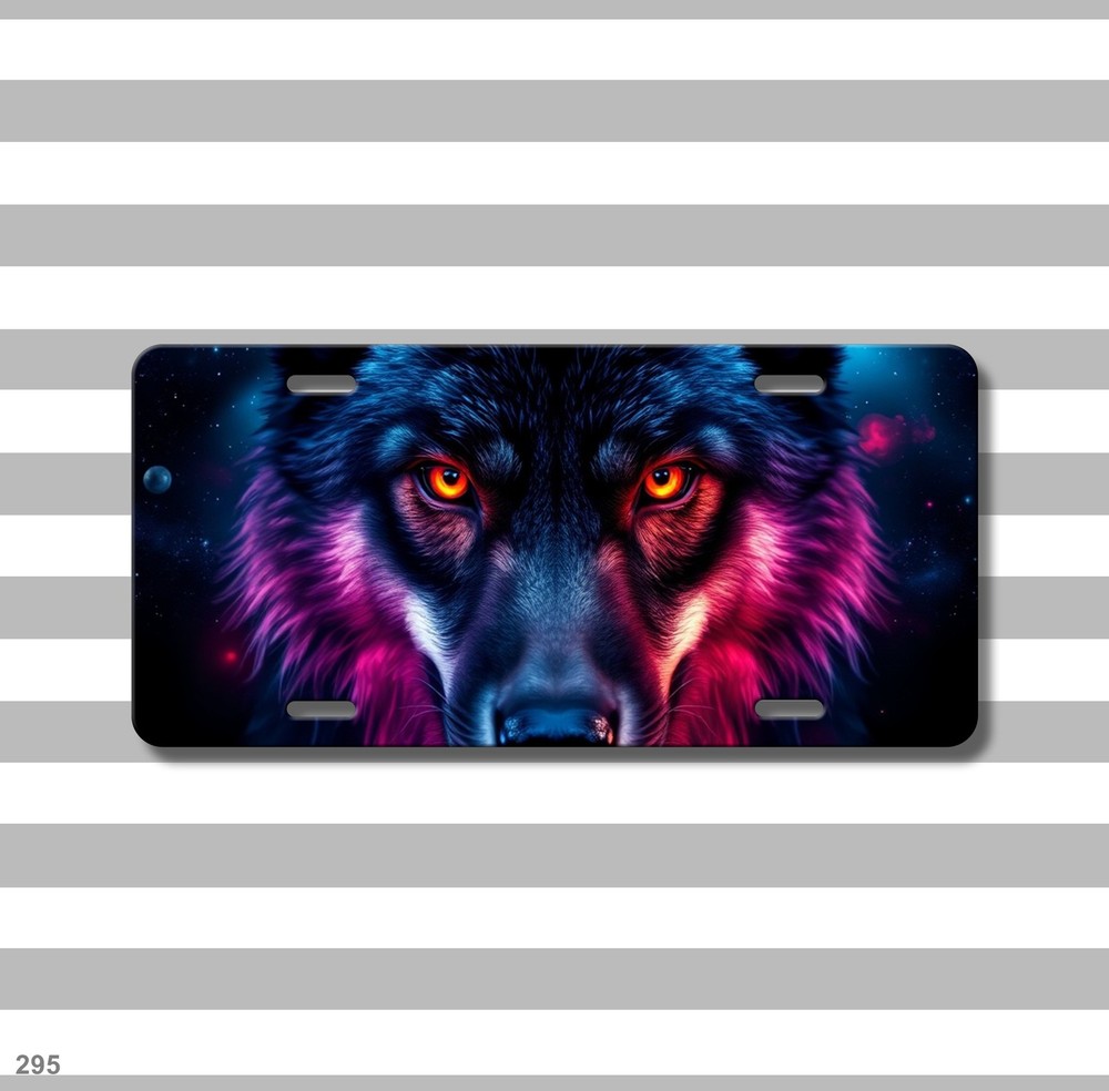 Powerful Wolf License Plate Customizable Decorative Plate Anniversary Gift