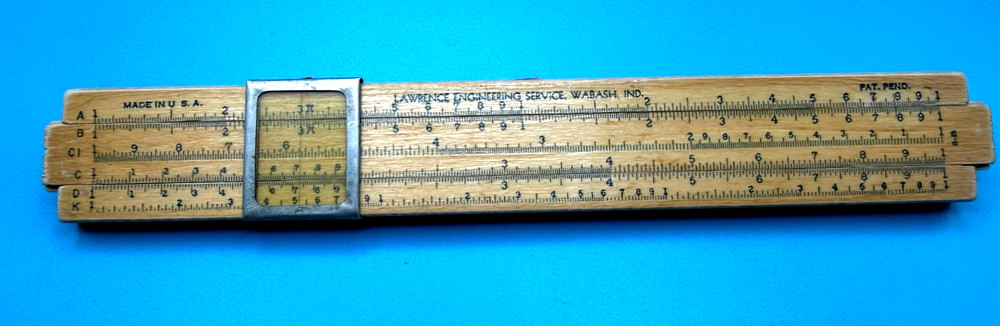 Lawrence Model 8-B Slide Rule (8" model)