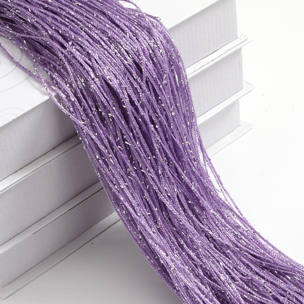 Decorative Polyester String Curtain Glittering Fabric For Living Room