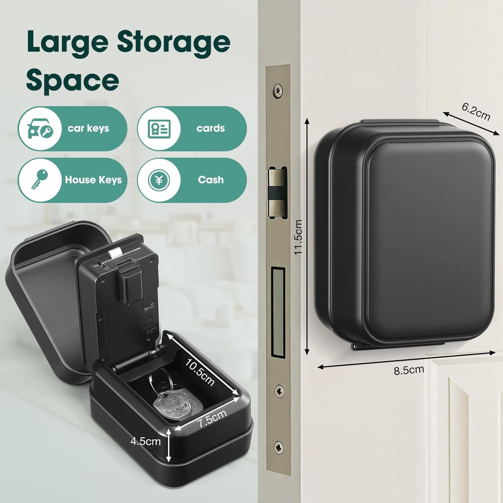 Smart Key Lock Box Electronic Bluetooth Lock Box with APP Control & PIN Code Typ