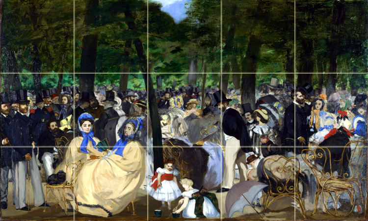 Art ?douard Manet People Mural Ceramic Backsplash Bath Tile #2086