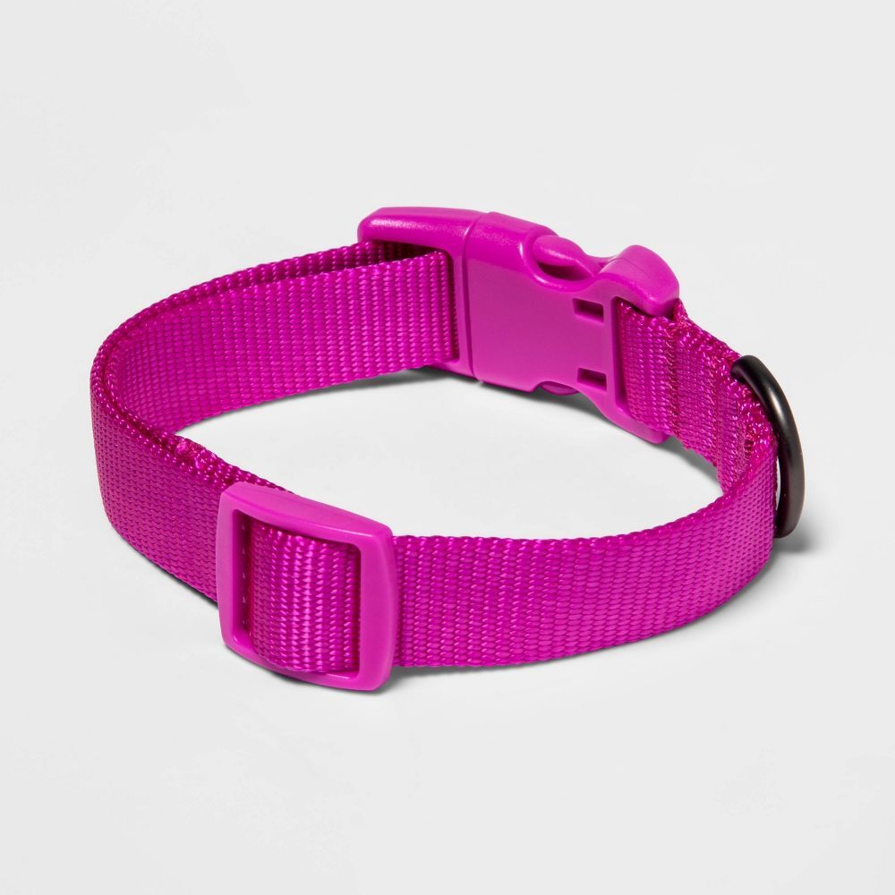 Boots & Barkley Basic Dog Adjustable Collar Pink (Pick Your Size)