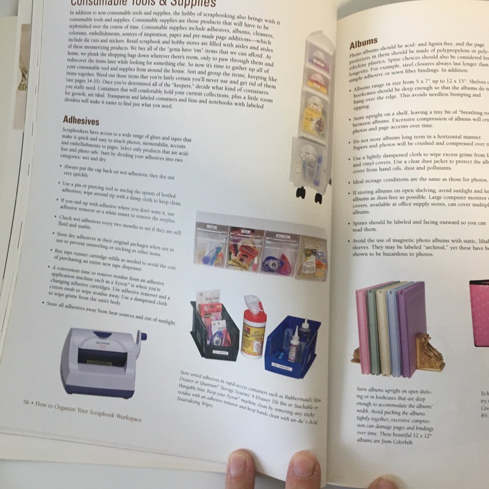 Memory Makers How To Organize Your Scrapbook Workspace