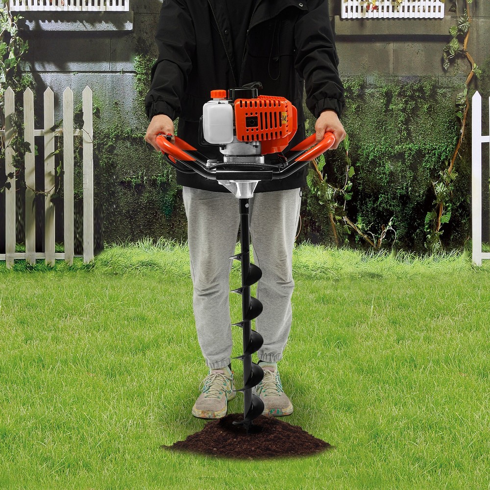 52cc 2Stroke Air-cooled Gas Powered Earth Auger Digging Machine Post Hole Digger