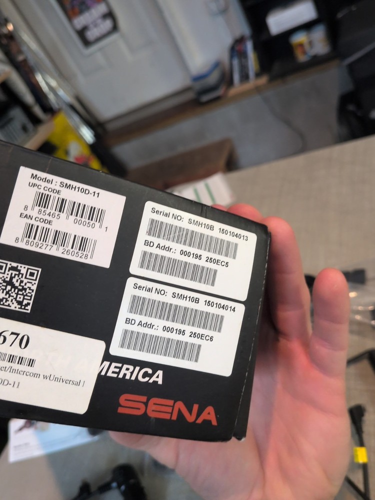 Sena SMH10D-11 Dual Motorcycle Bluetooth Headset Intercom READ DESCRIPTION!