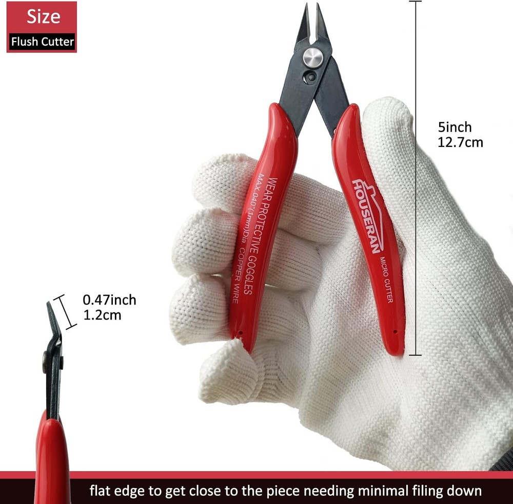 Small Wire Cutters, 5 PACK, 5 Inch Micro 170 Flush Micro- 5 Pack, 5 Pack