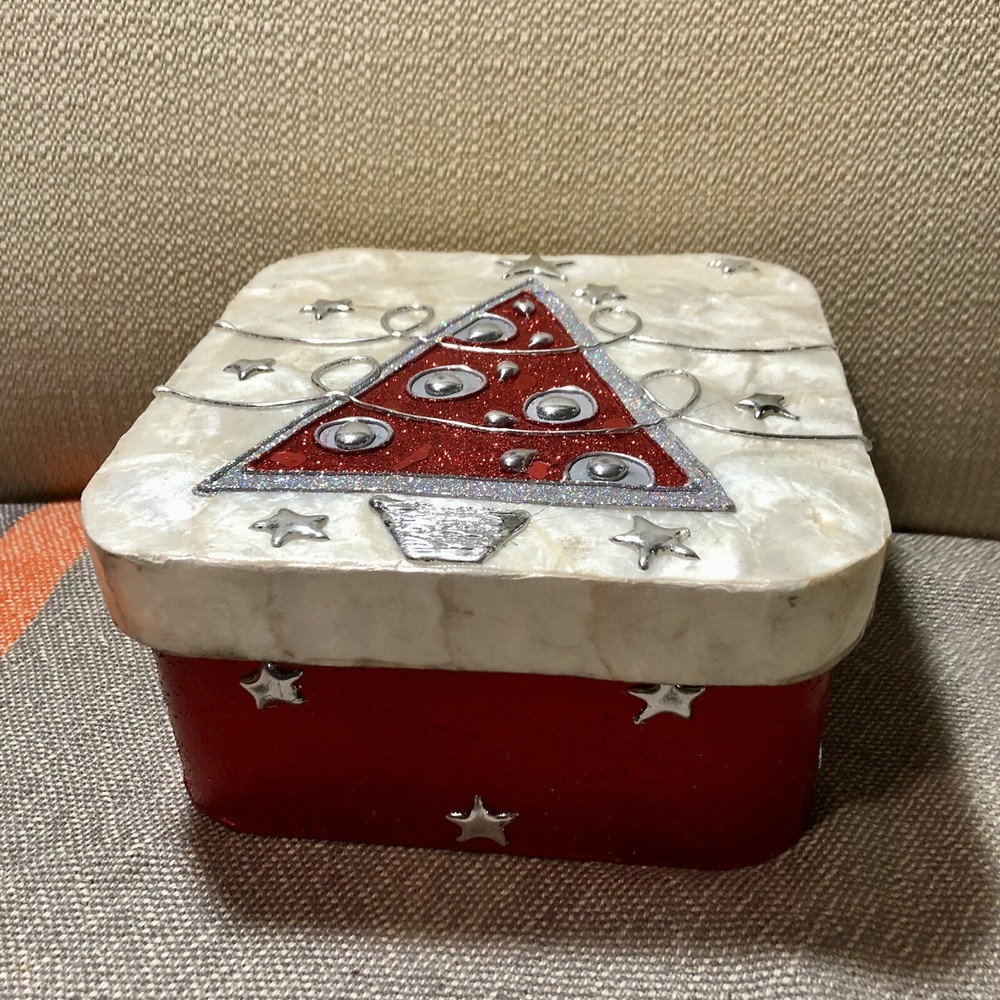Capiz Shell Gift Box Christmas Theme