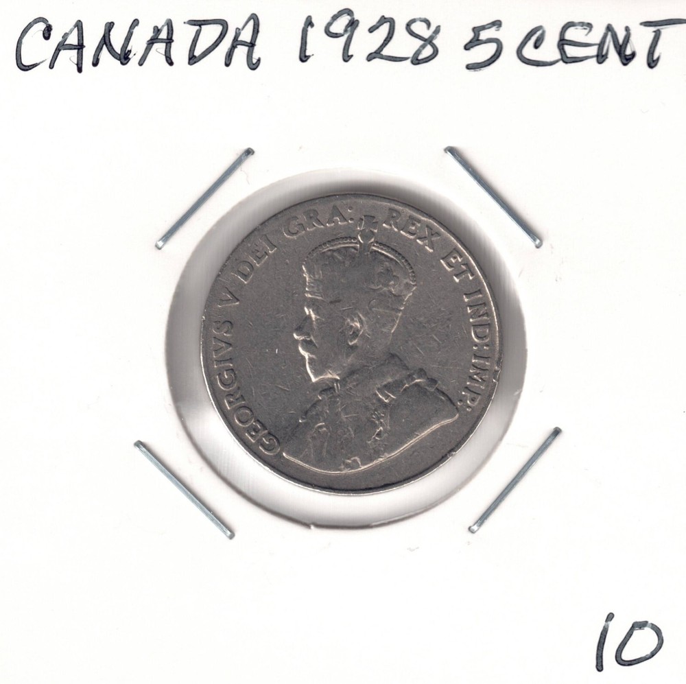 1928 Canada 5 cent. U grade from the Hi-Res scans.