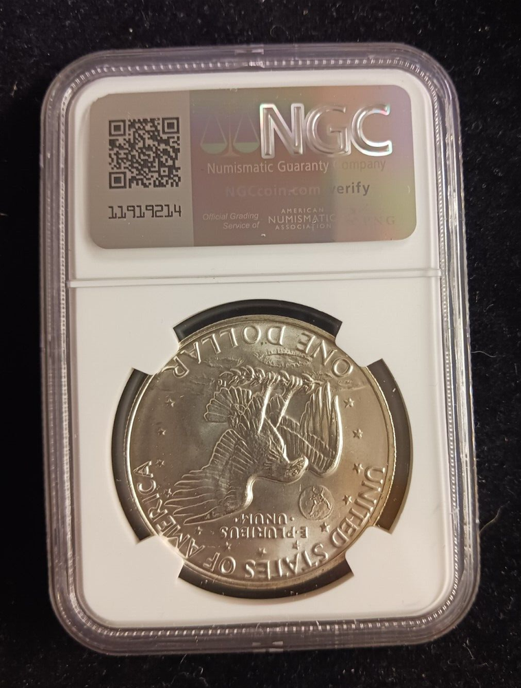 1973(S) Silver $1 NGC MS 66 Ike Dollar Coin