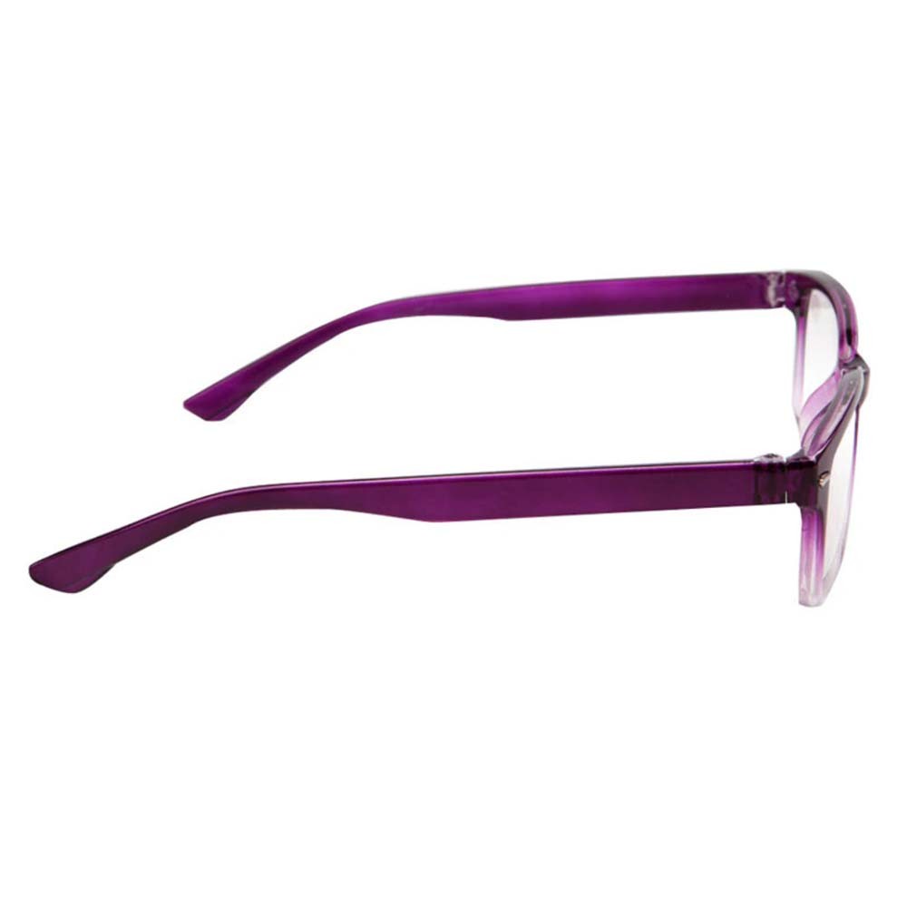 4 PACK Reading Glasses Mens Womens Unisex Square Frame Light Blocking Readers