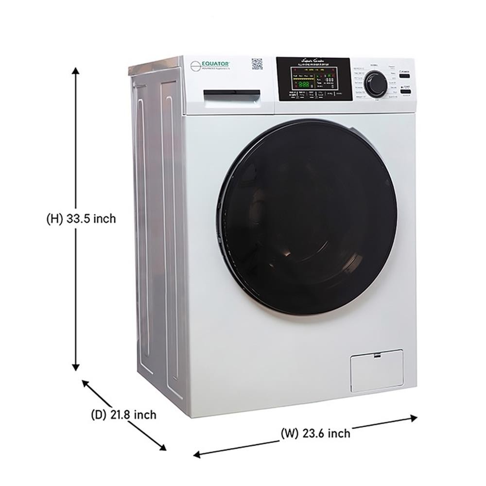 Equator Advanced Appliances 1.62cf Plastic Washer Dryer in White