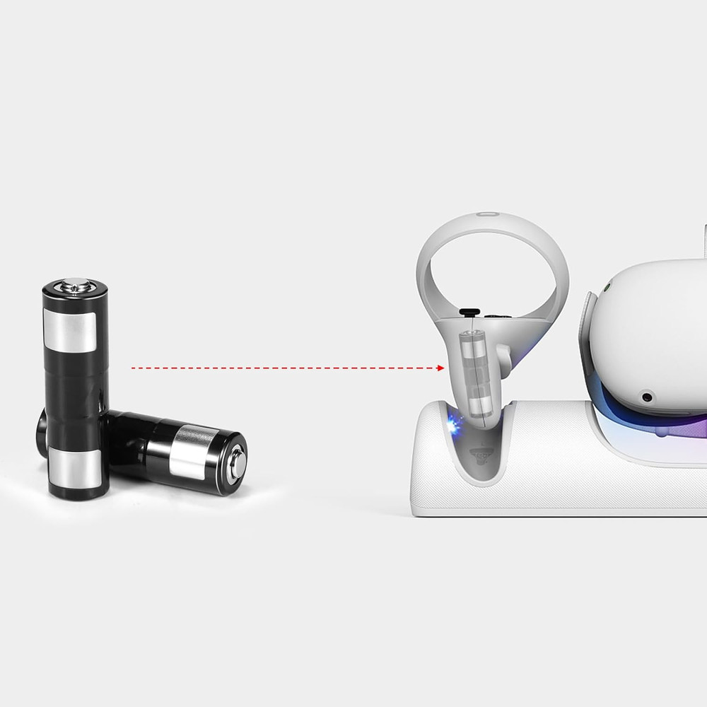 1800Mah Rechargeable AA Batteries for Oculus Quest 2 Controller Battery Pack