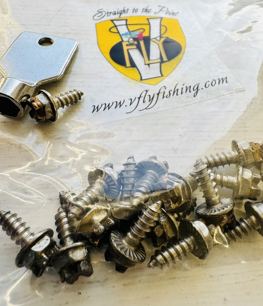 NEW V Fly HD Extreme Tungsten Wading Boot Studs 20 Per Packet with Stud Tool