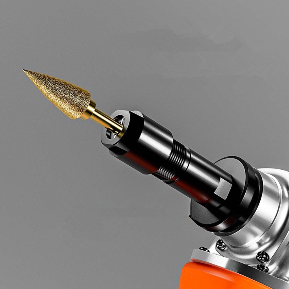 Conversion Adapter for Turning 100-Tyle Angle Grinder into Straight Grinder